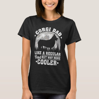 Mens Corgi Dad Like A Regular Dad Corgi Dog Father T-Shirt