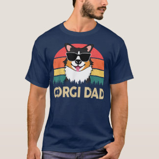Mens Corgi Tricolor Corgi Dad Gifts for Lovers T-Shirt