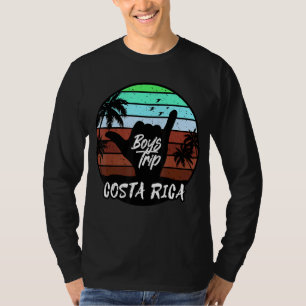 Mens Costa Rica Guys Trip Matching Surfer Shaka Si T-Shirt