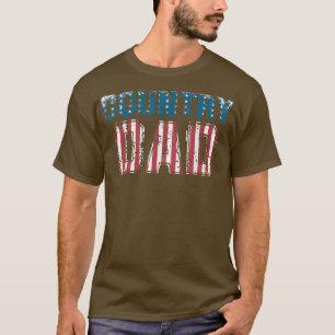 Mens Country Music Dad Vintage American Flag 1736 T-Shirt