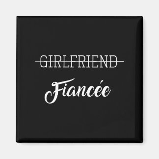 Mens Couple Engagement Engaged Women Funny Future Magnet