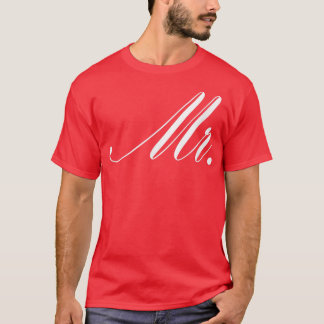 Mens Couple Man Marriage Groom Bachelor Mr T-Shirt