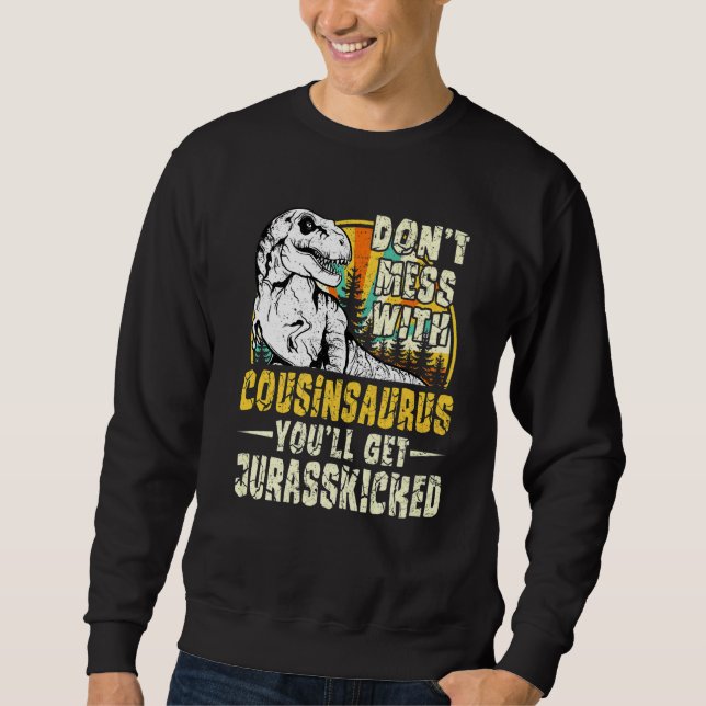 Mens Cousin Rex Saurus Papasaurus Dinosaurs Men Fa Sweatshirt (Front)