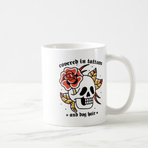 Mens Covered In Tattoos And Dog Hair Traditional T Coffee Mug