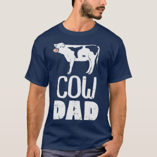 Mens Cow Dad Farm Animal Country Farming Farmer T-Shirt