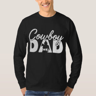 Mens Cowboy Papa Funny Cowboy Dad Father Gift T-Shirt
