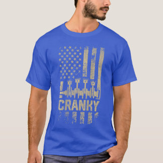 Mens Cranky Car Engine Crankshaft Funny Mechanics  T-Shirt