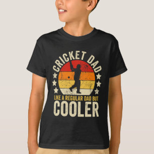 Mens Cricket Dad Like A Regular Dad But Cooler Fat T-Shirt