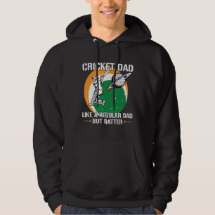 Mens Cricket Sport Quote For An Indian Cricket Dad Hoodie