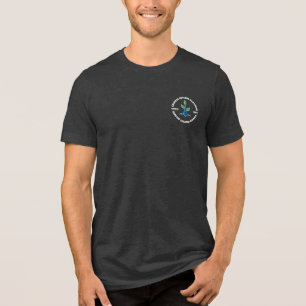 Men's, CSP serving since 2007 (White Lettering) Tri-Blend Shirt