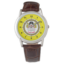 Men's Custom Bowling (add name) Leather Watch