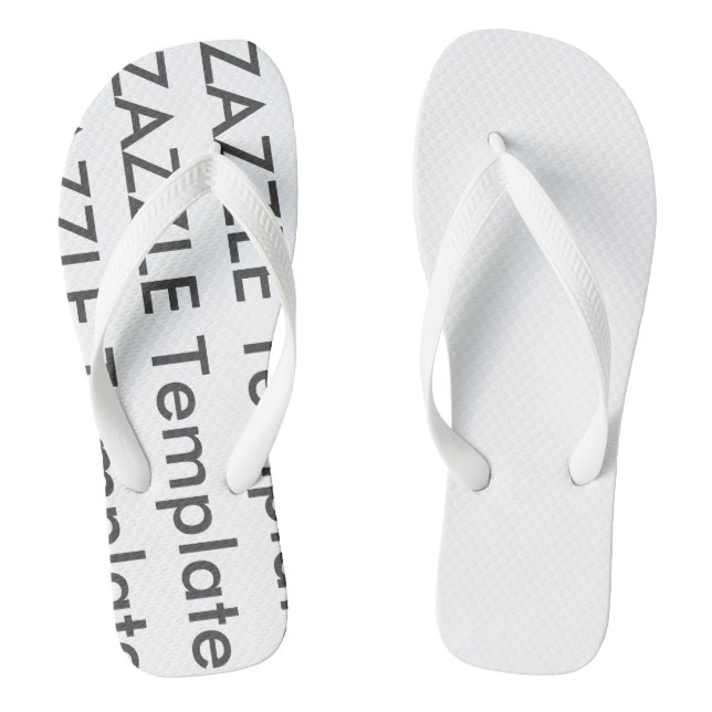 Men's Custom Flip Flops Blank Template (Footbed)