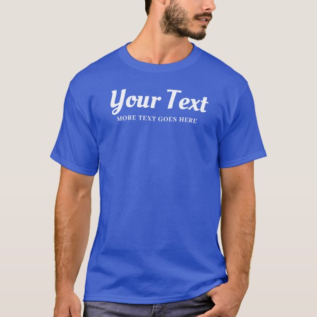 Mens Customizable Colour Typography Text Name T-Shirt (Front)