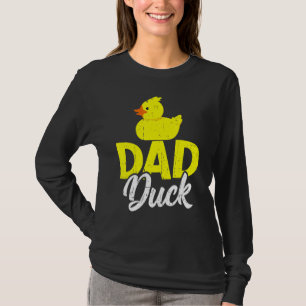 Mens Cute Duckling Duckies Dad Duck Father's Day T-Shirt