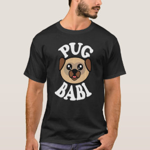 Mens Cute Pug Babi   T-Shirt