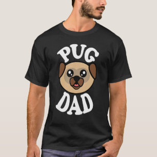 Mens Cute Pug Dad T-Shirt