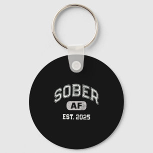 Mens cute sober af 2025 since aa recovery achiever keychain
