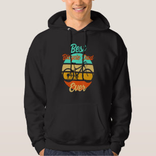 Mens Cyclist Papa Father Father's Day Downhill Ebi Hoodie