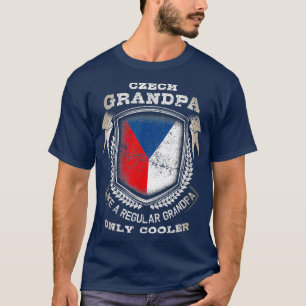 Mens Czech Grandpa Like A Regular Grandpa Only T-Shirt