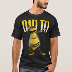 Mens Dabbing Bee Funny Dad To Be T-Shirt