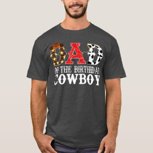 Mens Dad 1st First Birthday Cowboy Western Rodeo P T-Shirt