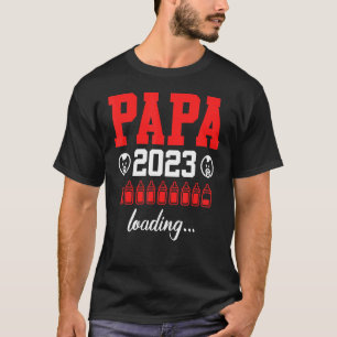 Mens Dad 2023 Loading Dad To Be Father 2023 T-Shirt