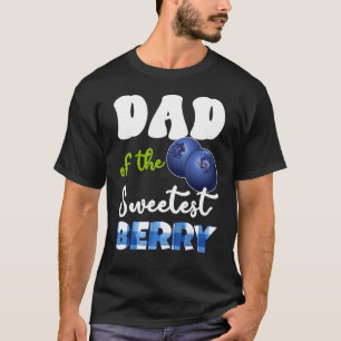 Mens Dad Berry 1st Birthday Blueberry Theme Sweete T-Shirt