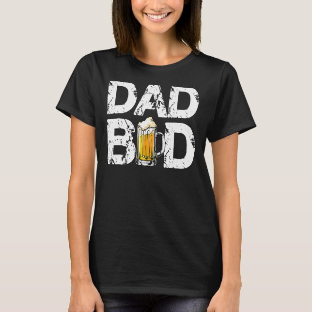 Mens Dad Bod Beer Drinking Team Alcohol  Father's  T-Shirt (Front)
