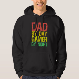 Mens Dad By Day Gamer By Night Hoodie