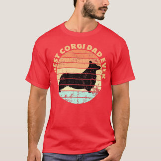 Mens Dad Dog Owner Best Corgi Dad Ever Design Funn T-Shirt