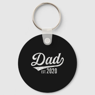 Mens Dad Est. 2020 Shirt - Expecting Baby Fathers  Keychain