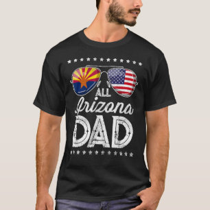 Mens Dad Father's Day Arizona 4th Of July Usa Fla T-Shirt