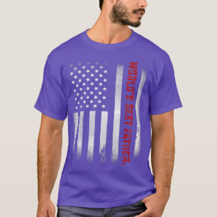 Mens Dad Gift From Daughter  World's Best Father E T-Shirt