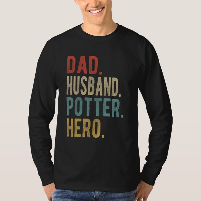 Mens Dad Husband Potter Hero T-Shirt (Front)
