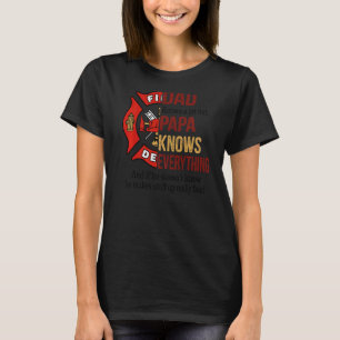 Mens Dad Knows A Lot But Grandpa Knows Everything T-Shirt