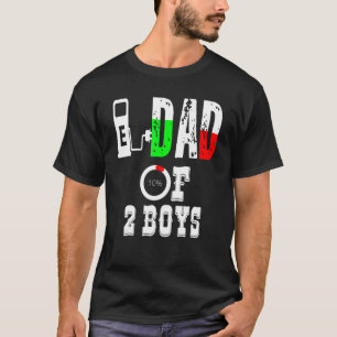 Mens Dad Of 2 Boys Father Or Grandpa Of 2 Kids 41 T-Shirt