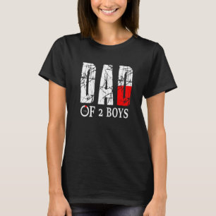 Mens Dad Of 2 Boys Father Or Grandpa Of 2 Kids  73 T-Shirt