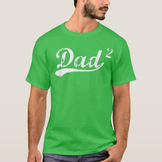 Mens Dad of 2 Dad2 Gift Father's Day gift for Fath T-Shirt