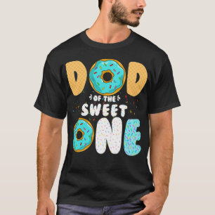 Mens Dad of Sweet One 1st First Birthday re funny  T-Shirt