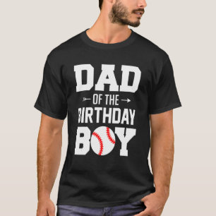 Mens Dad Of The Birthday Boy Baseball Boy Family T-Shirt