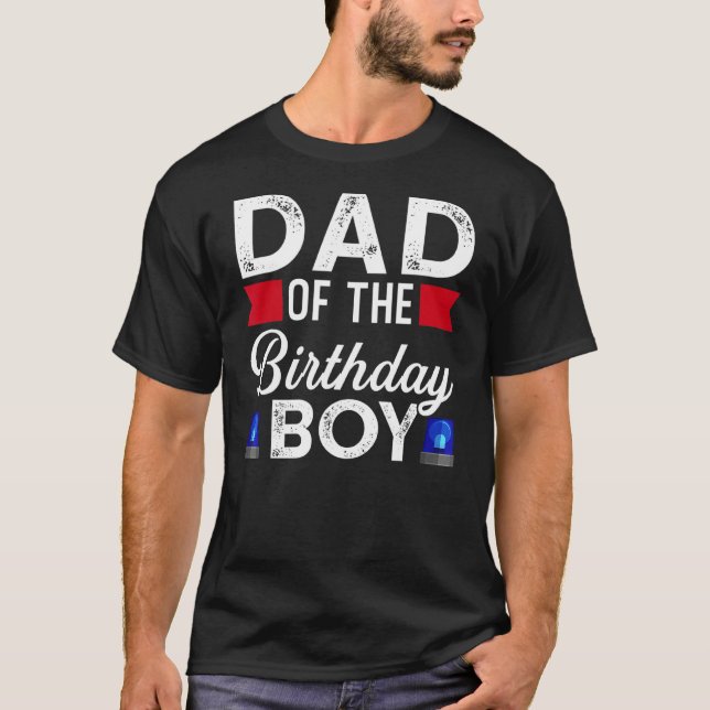 Mens Dad Of The Birthday Boy Birthday Boy T-Shirt (Front)