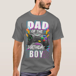 Mens Dad of the Birthday Boy Matching Video Gamer T-Shirt