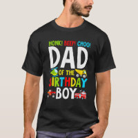 Mens Dad Of The Birthday Boy Shirt Transportation 