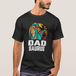 Mens Dad Saurus Dinosaur Funny Dadsaurus T Rex Lov T-Shirt