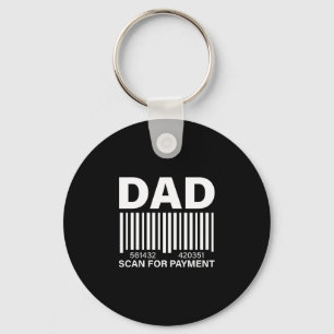 Mens dad scan payment graphic performance  keychain