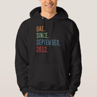 Mens Dad Since September 2012 Hoodie