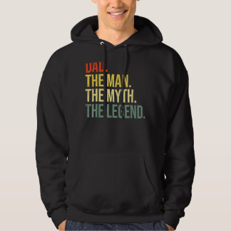 Mens Dad The Man The Myth The Legend Best Fathers Hoodie