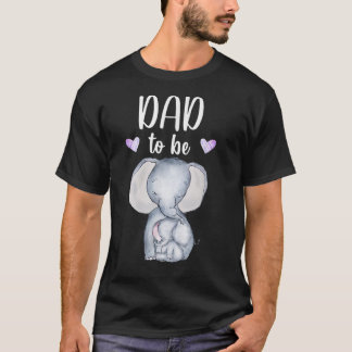Mens Dad To Be Elephant Baby Shower Future Dad T-Shirt