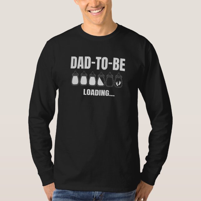 Mens Dad To Be Loading Expecting Father Pregnancy T-Shirt (Front)