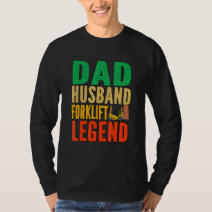 Mens Dad Warehouse Forklift Driver T-Shirt